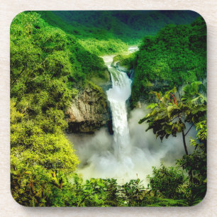 Wasserfälle San Rafael Falls, Ecuador Getränkeuntersetzer