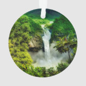 Wasserfälle | San Rafael Falls, Ecuador Ornament (Rückseite)