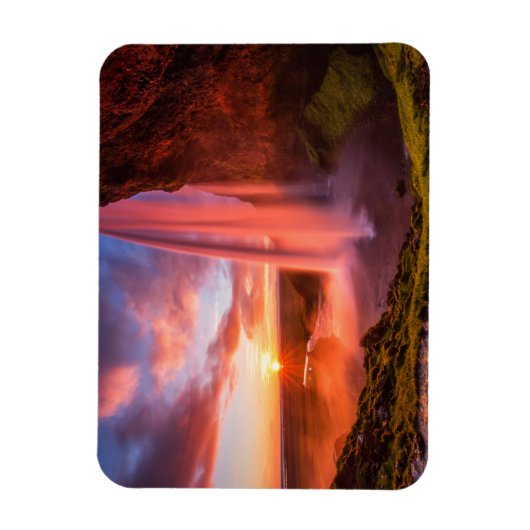 Wasserfälle | Seljalandsfoss Wasserfall Magnet (Vertikal)