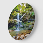 Wasserfälle | Smokey Mountain National Park Große Wanduhr (Winkel)