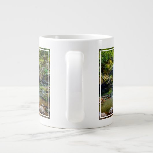 Wasserfälle | Smokey Mountain National Park Jumbo-Tasse (Rückseite)