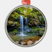 Wasserfälle | Smokey Mountain National Park Ornament Aus Metall (Vorne)