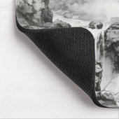 Wasserfälle Tinte Malerei Mousepad (Ecke)