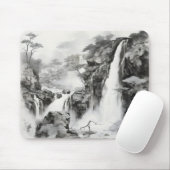 Wasserfälle Tinte Malerei Mousepad (Mit Mouse)