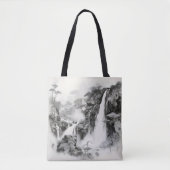 Wasserfälle Tinte Malerei Tasche (Vorderseite)