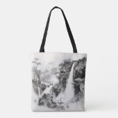 Wasserfälle Tinte Malerei Tasche (Rückseite)