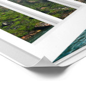 Wasserfälle Trompe l'oeil Fake Ansicht Poster (Ecke)