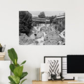 Wasserfälle über der Brockway-Schlucht Poster (Heimbüro)