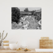 Wasserfälle über der Brockway-Schlucht Poster (Küche)