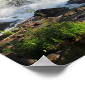 Wasserfälle umgeben von Bäumen Farbe 16x20 Poster (Ecke)