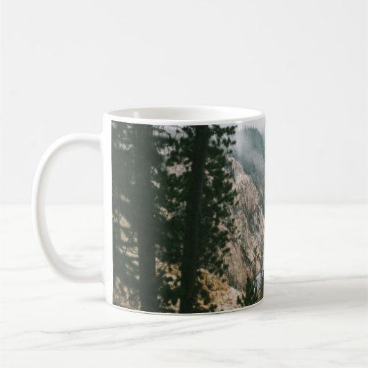 WASSERFÄLLE UND BERGSICHT KAFFEETASSE (Links)