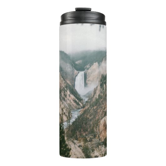 WASSERFÄLLE UND BERGSICHT THERMOSBECHER (Vorderseite)