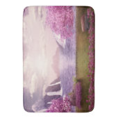 Wasserfälle und Kirchen Bäume um den See Badematte (Vorderseite Vertikal)