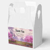 Wasserfälle und Kirchen Bäume um den See Geschenkschachtel (Geöffnet)