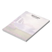 Wasserfälle und Kirchen Bäume um den See Notizblock (Rotiert)