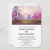 Wasserfälle und Kirschbaume rund um den See Einladung (Vorderseite)