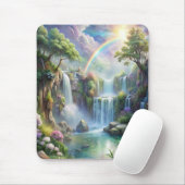 Wasserfälle und Regenbogen Mousepad (Mit Mouse)