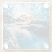 Wasserfälle | Vatnajokull Glacier, Ost-Island Glasuntersetzer (Rückseite)