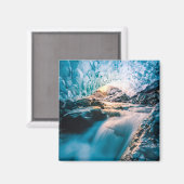 Wasserfälle | Vatnajokull Glacier, Ost-Island Magnet (Vorderseite/Rückseite)