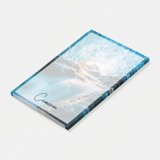 Wasserfälle | Vatnajokull Glacier, Ost-Island Post-it Klebezettel (angewinkelt)