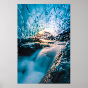 Wasserfälle   Vatnajokull Glacier, Ost-Island Poster