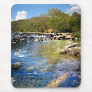 Wasserfälle von Barton Creek in Austin Texas 2 Mousepad