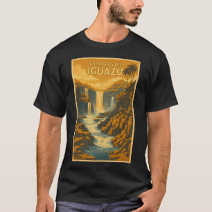 Wasserfälle von Iguazú Argentinien Vintage Poster T-Shirt