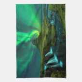 Wasserfälle | Wasserfall Kirkjufellfoss, Island Geschirrtuch (Vertikal)