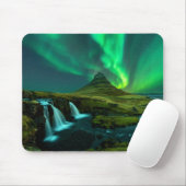 Wasserfälle | Wasserfall Kirkjufellfoss, Island Mousepad (Mit Mouse)