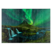 Wasserfälle | Wasserfall Kirkjufellfoss, Island Schneidebrett (Vorderseite)