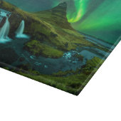 Wasserfälle | Wasserfall Kirkjufellfoss, Island Schneidebrett (Ecke)