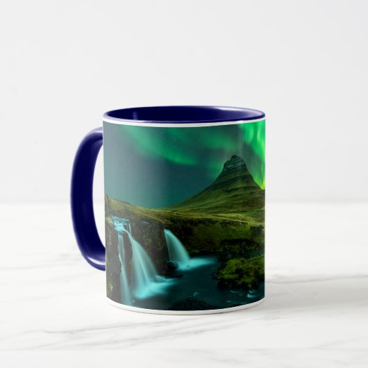 Wasserfälle | Wasserfall Kirkjufellfoss, Island Tasse (Vorderseite Links)