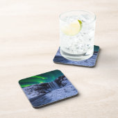 Wasserfälle | Wasserfall Skógafoss Getränkeuntersetzer (Rechte Seite)