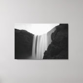 Wasserfälle | Wasserfall Skogafoss, Island Leinwanddruck (Vorderseite)