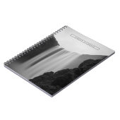 Wasserfälle | Wasserfall Skogafoss, Island Notizblock (Linke Seite)