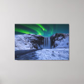 Wasserfälle | Wasserfall Skógafoss Leinwanddruck (Vorderseite)