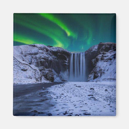 Wasserfälle | Wasserfall Skógafoss Magnet (Vorne)