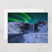 Wasserfälle | Wasserfall Skógafoss Postkarte (Vorne/Hinten)
