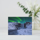 Wasserfälle | Wasserfall Skógafoss Postkarte (Stehend Vorderseite)