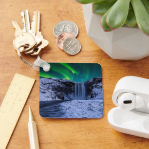 Wasserfälle   Wasserfall Skógafoss Schlüsselanhänger