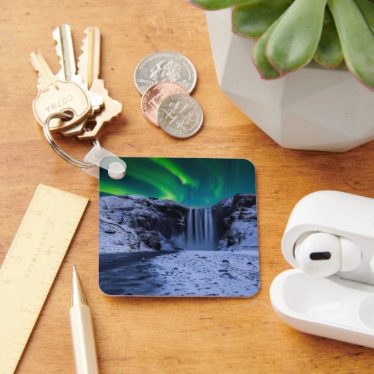 Wasserfälle | Wasserfall Skógafoss Schlüsselanhänger (Schreibtisch)