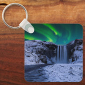 Wasserfälle | Wasserfall Skógafoss Schlüsselanhänger (Vorderseite)