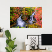 Wasserfälle | Wasserfälle Nikko Japan Fall Poster (Heimbüro)