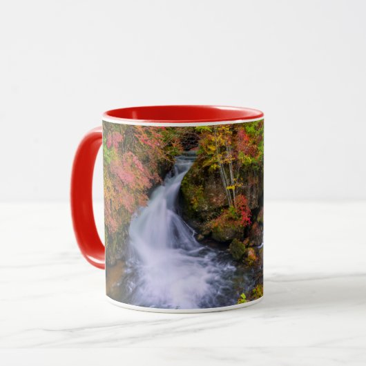 Wasserfälle | Wasserfälle Nikko Japan Fall Tasse (Vorderseite Links)