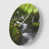 Wasserfälle | Wasserfälle Satoyama Kisakata Große Wanduhr (Winkel)