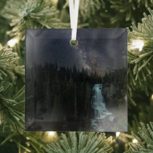 Wasserfälle Whistler Olympischer Park Ornament Aus Glas