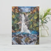 Wasserfälle Wolle Needle Felge Art Print Vielen Da Dankeskarte (Stehend Vorderseite)