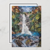 Wasserfälle Wolle Needle Felge Art Print Vielen Da Dankeskarte (Vorne/Hinten)
