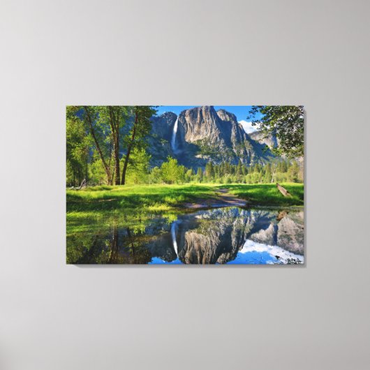 Wasserfälle | Yosemite Falls, Kalifornien Leinwanddruck (Vorderseite)