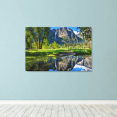 Wasserfälle | Yosemite Falls, Kalifornien Leinwanddruck (Insitu (Holzboden))